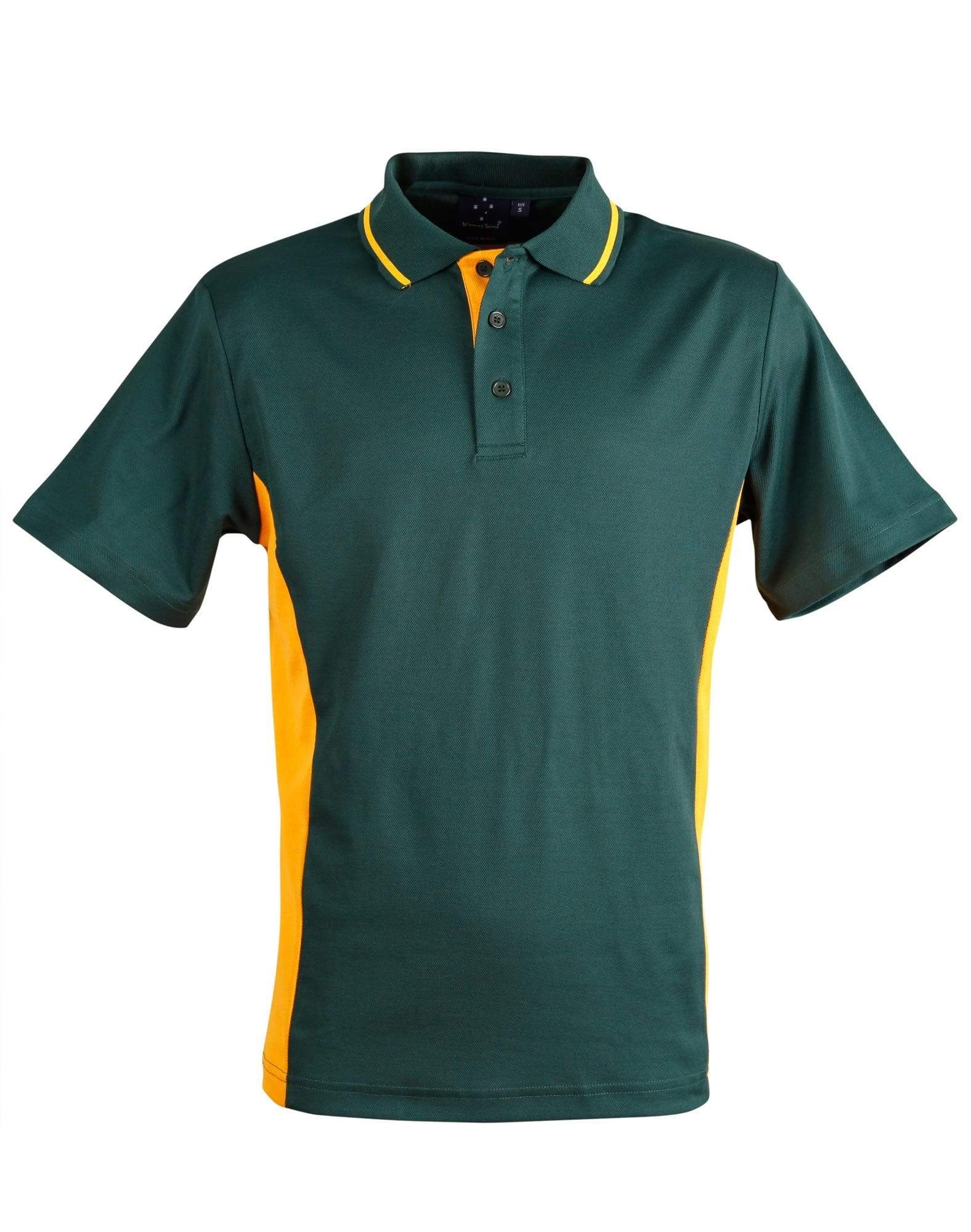 Teammate Polo Men's Ps73 Casual Wear Winning Spirit Bottle/Gold S